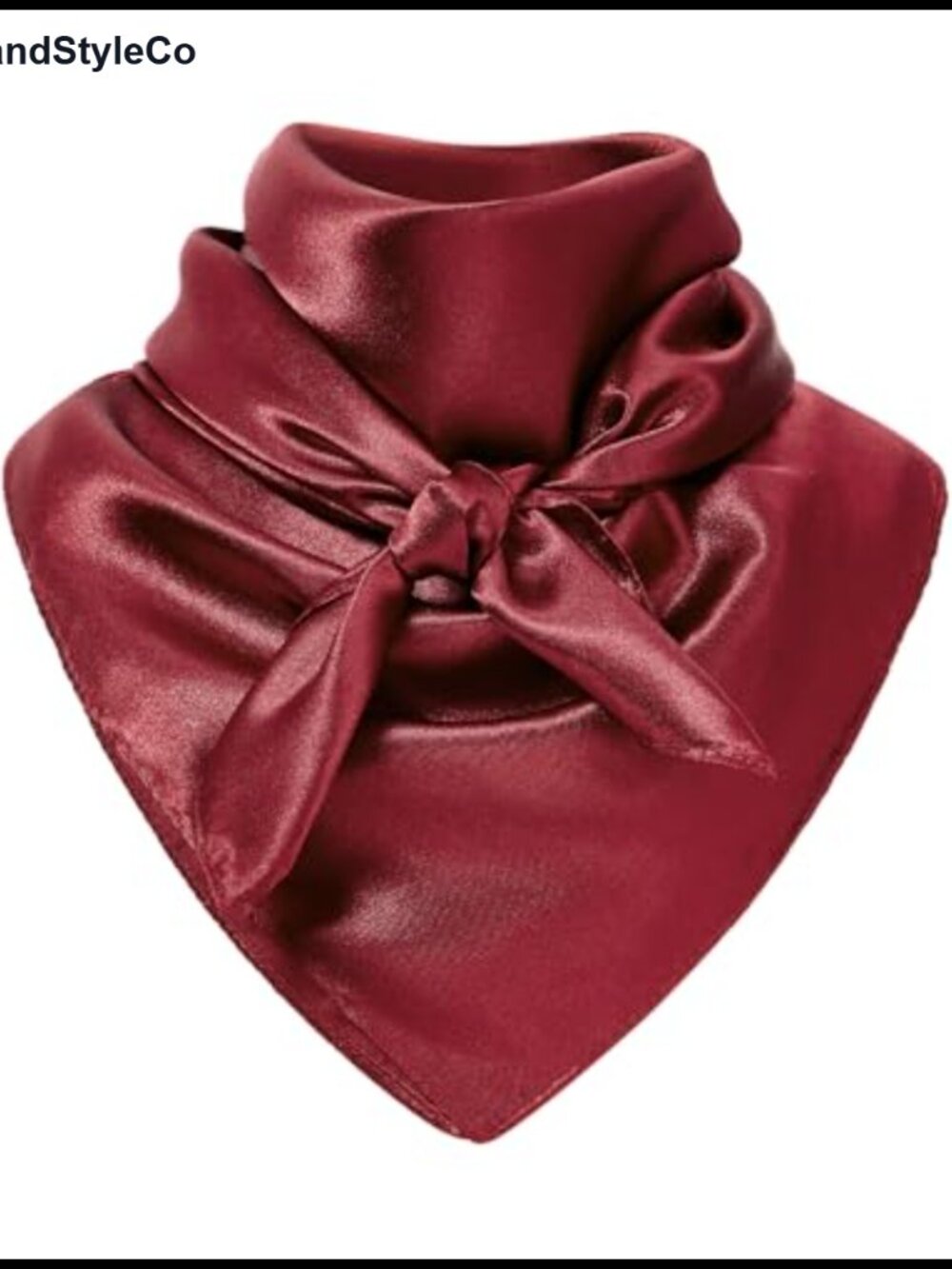 Western Cowboy Bandana Scarf 35 Inch Silk Feeling Solid Neck Head Wrap
